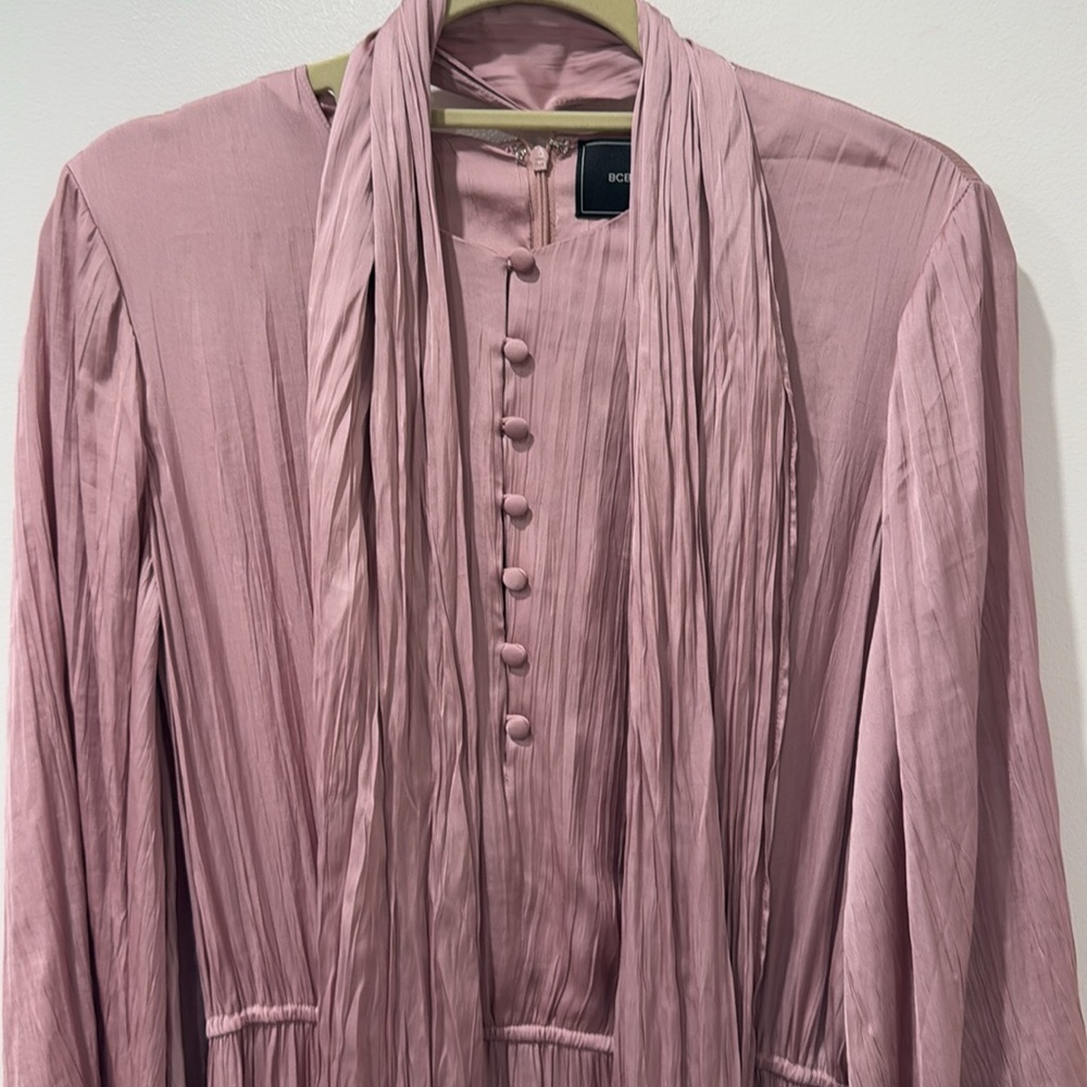 BRAND NEW BCBG MAXAZRIA Elisa Tiered Maxi Dress DAWN PINK - Picture 5 of 9